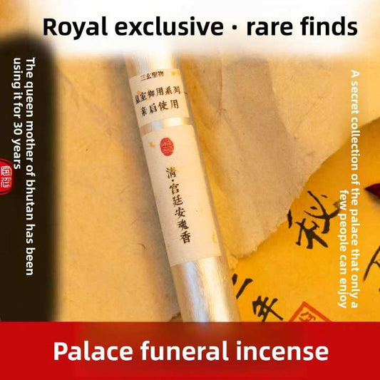 The sleep aid incense favored by the Queen Mother of Bhutan. A secret palace recipe.