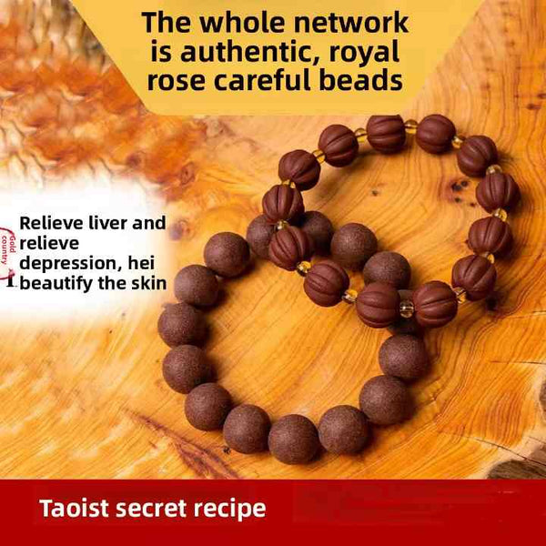 Rose Heart-Soothing Aroma Beads Bracelet  (Beautifying & Nourishing Skin | Soothe Liver Qi and Relieve Depression)