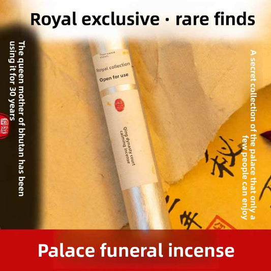 The sleep aid incense favored by the Queen Mother of Bhutan. A secret palace recipe.